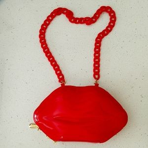 Betsey Johnson Red Lips Purse Valentine's Day